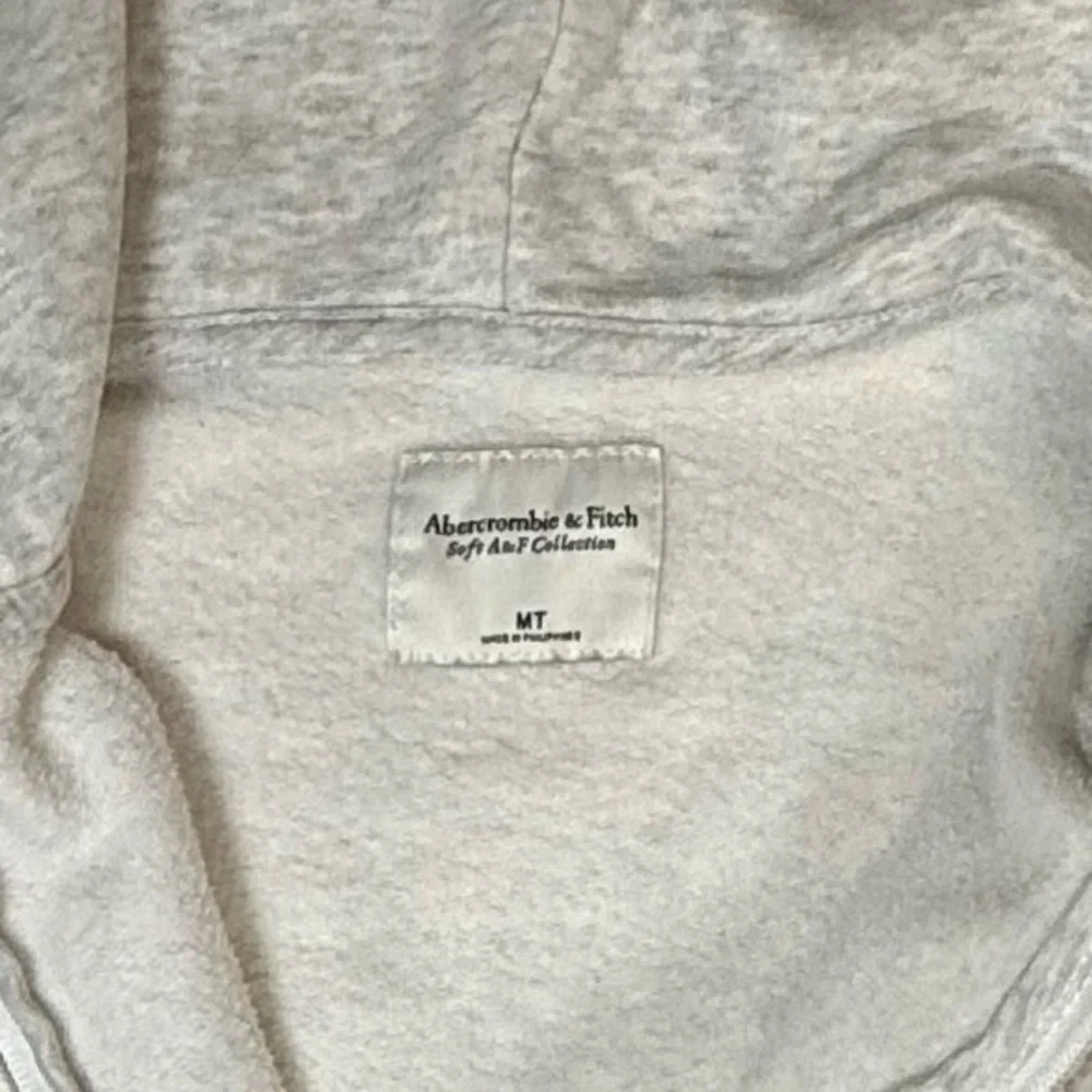 Abercrombie & Fitch Light Heather Gray Hooded Romper - Picture 4 of 6